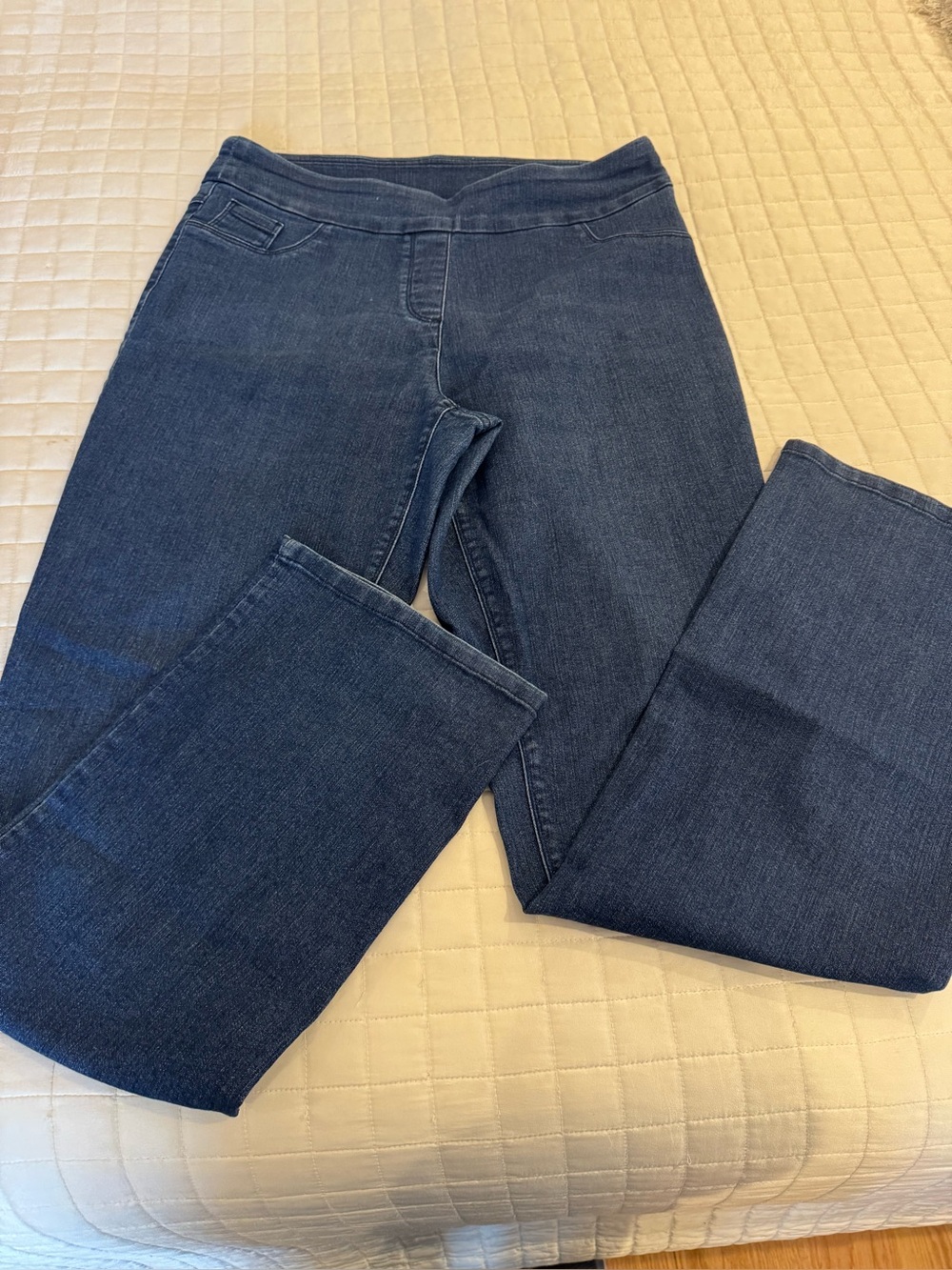 Westbound Women’s Straight-Leg Pull-On Jeans - Dark Blue